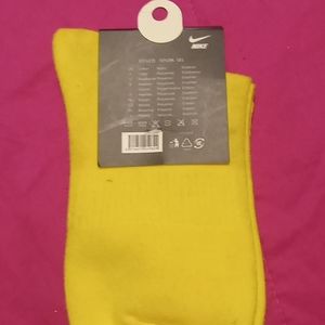 Yellow Nike socks